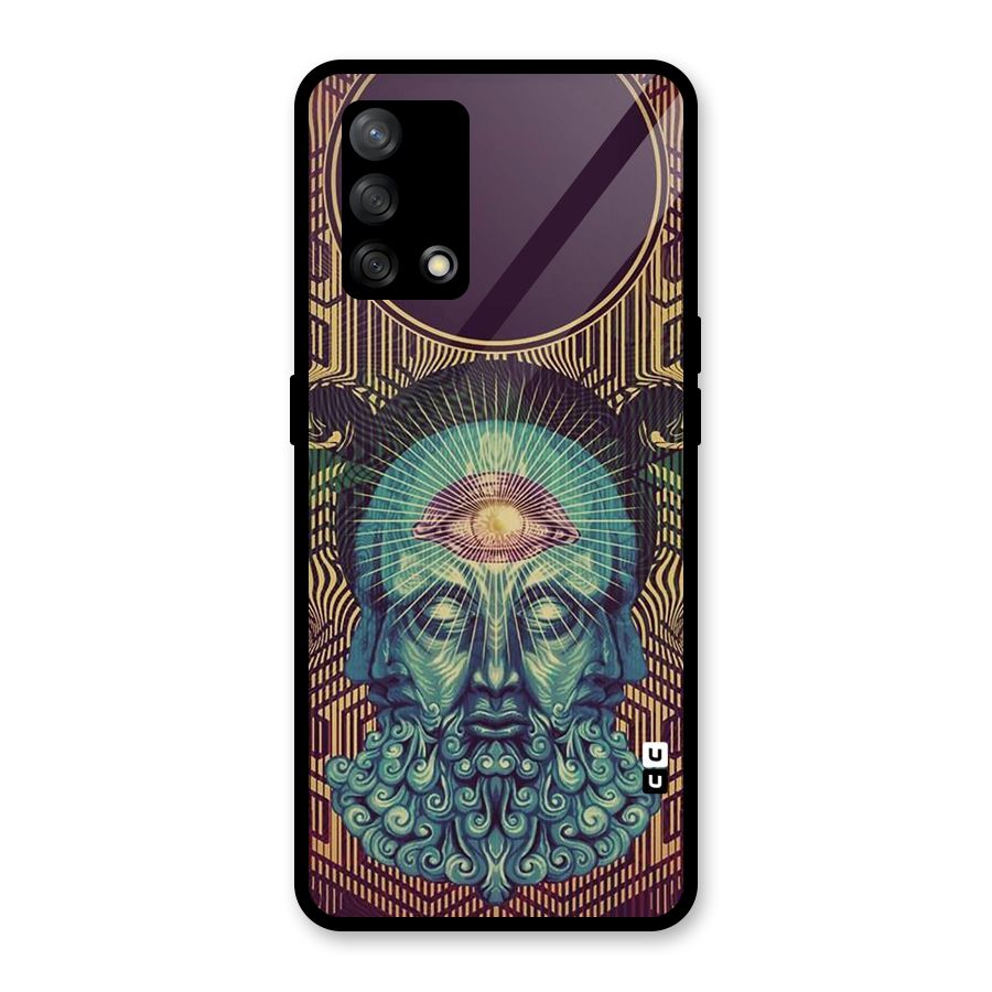Eye Design Glass Back Case for Oppo F19