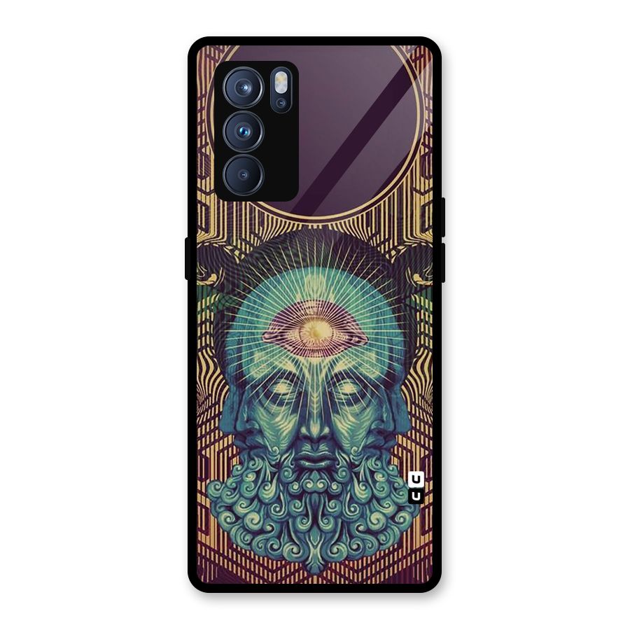 Eye Design Glass Back Case for Oppo Reno6 Pro 5G