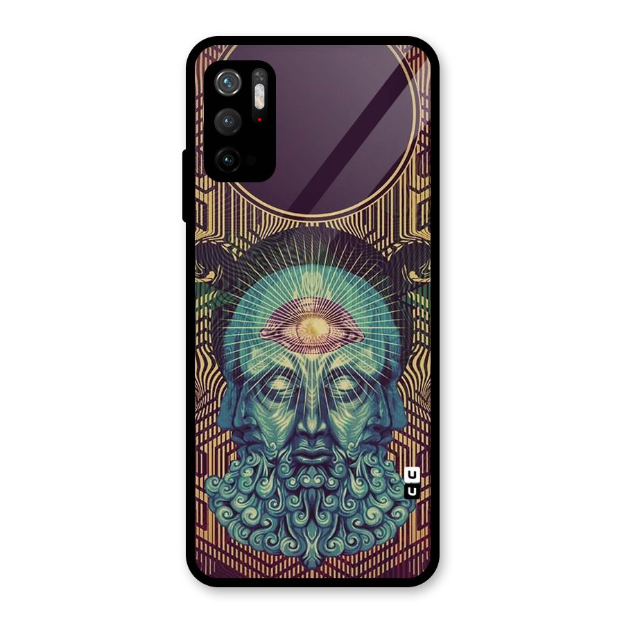 Eye Design Glass Back Case for Poco M3 Pro 5G
