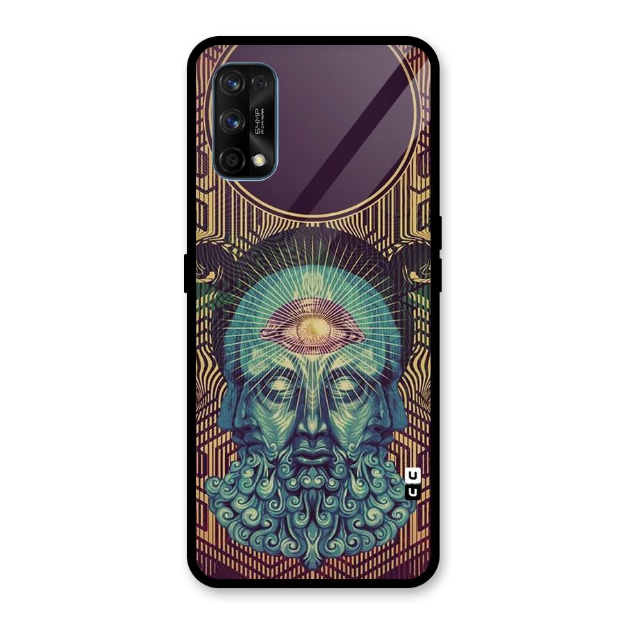 Eye Design Glass Back Case for Realme 7 Pro