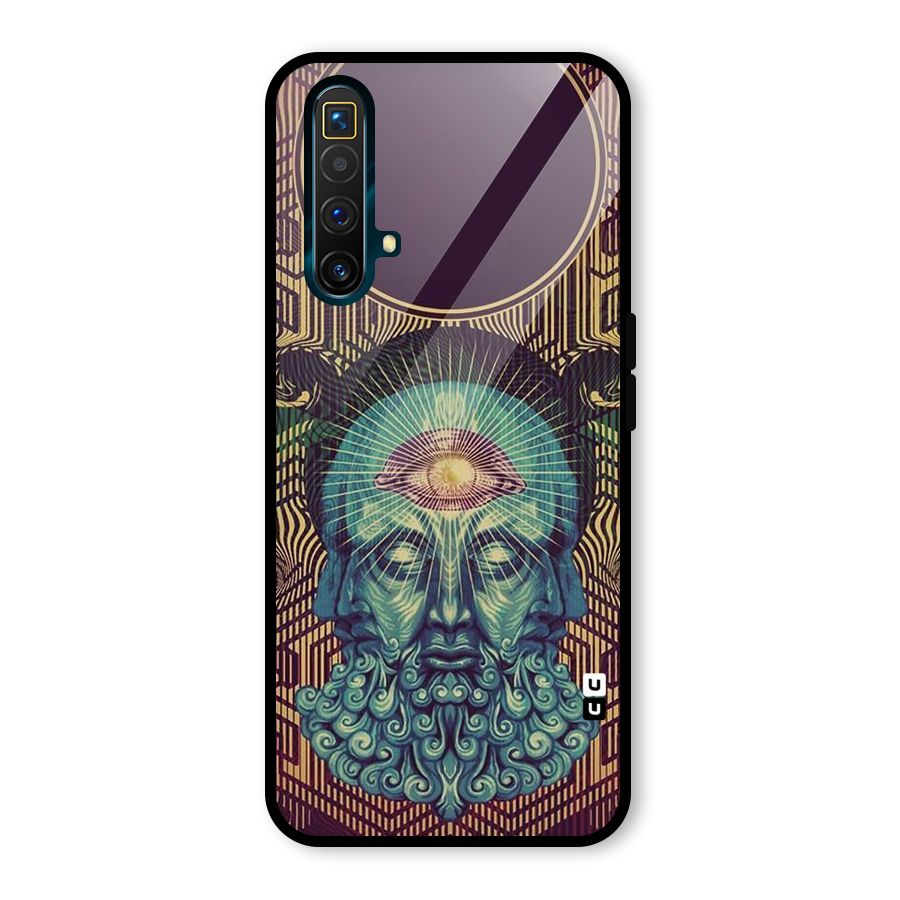 Eye Design Glass Back Case for Realme X3 SuperZoom