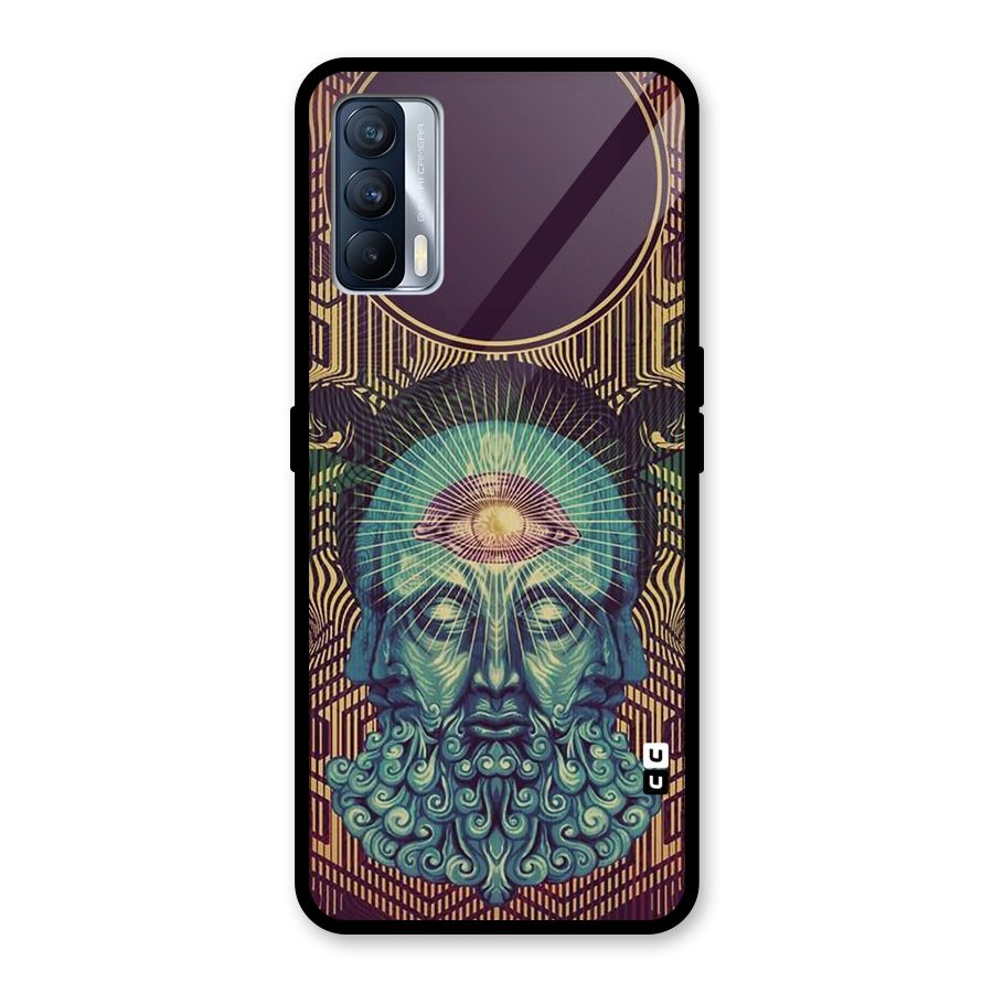 Eye Design Glass Back Case for Realme X7