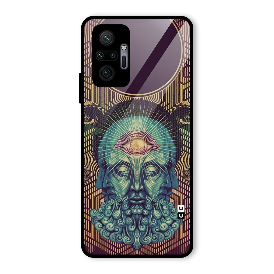 Eye Design Glass Back Case for Redmi Note 10 Pro Max