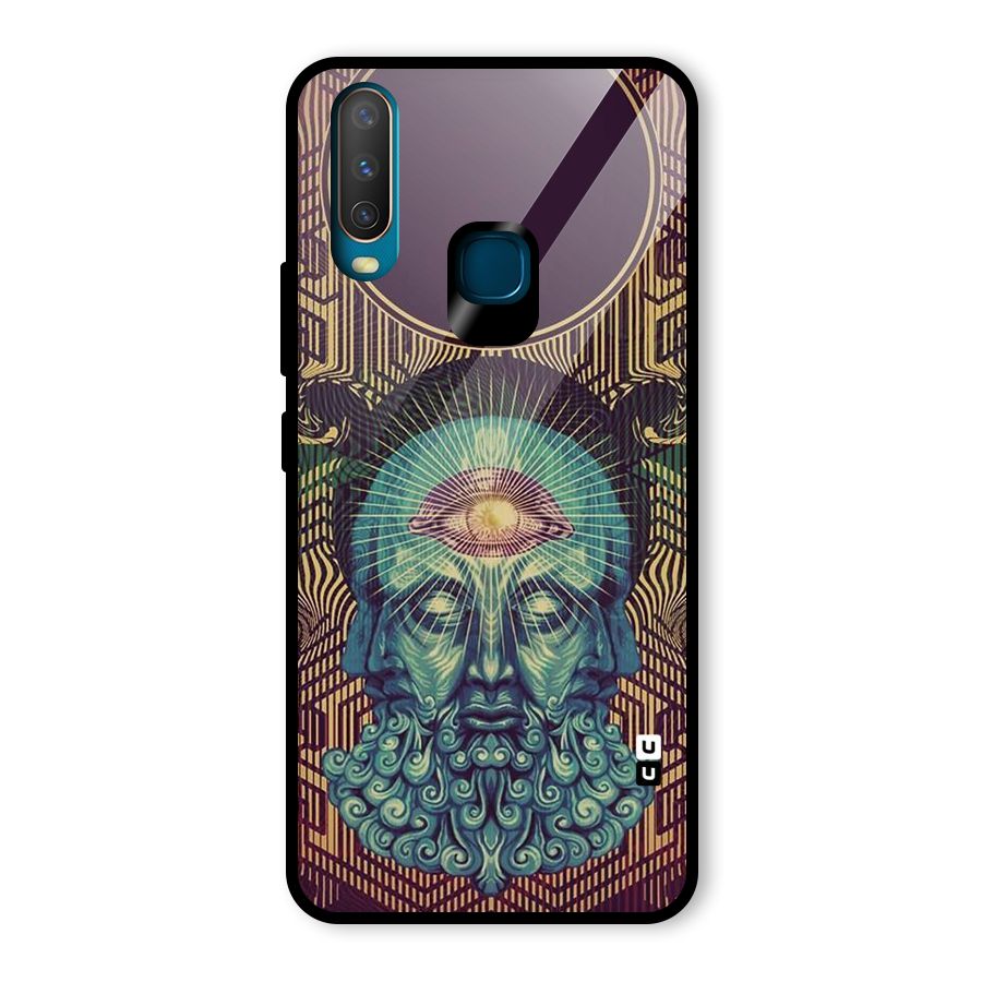 Eye Design Glass Back Case for Vivo U10
