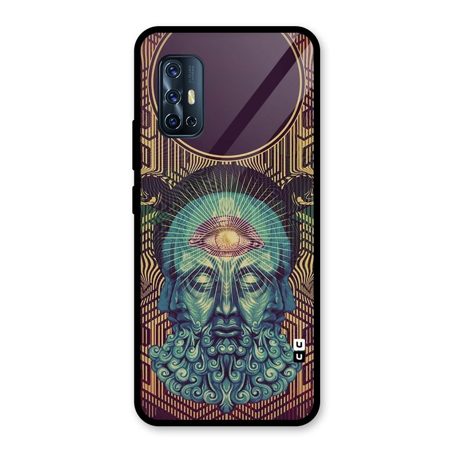 Eye Design Glass Back Case for Vivo V17