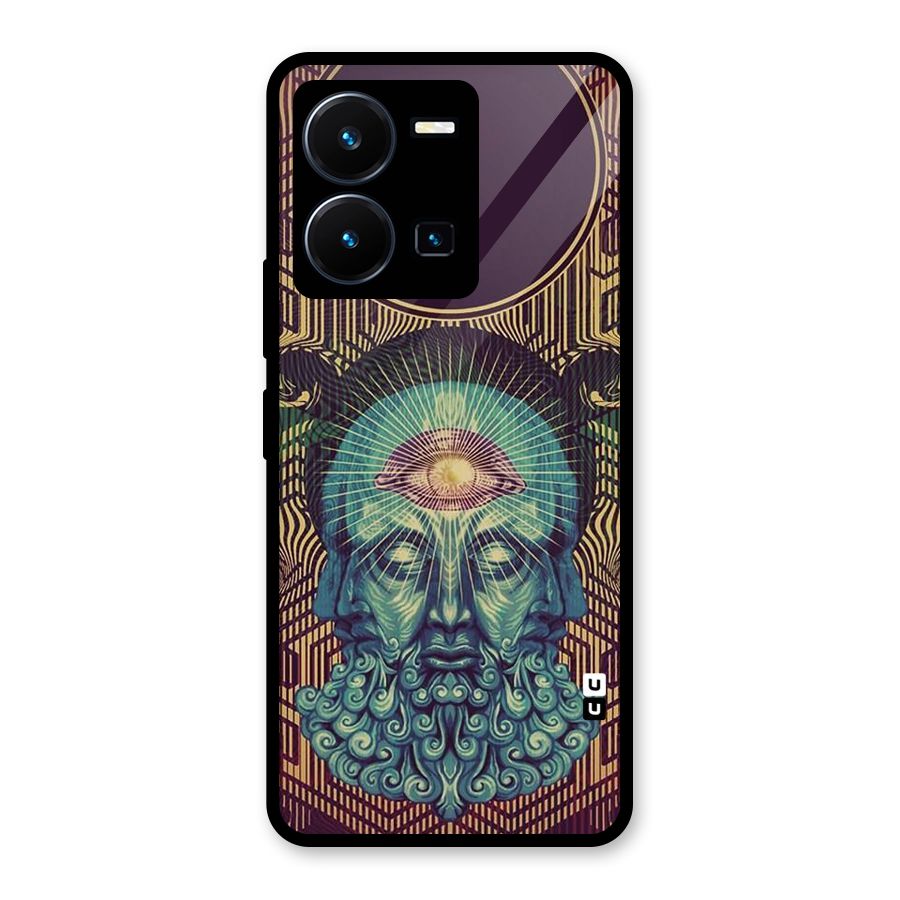 Eye Design Glass Back Case for Vivo Y35