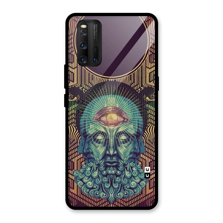 Eye Design Glass Back Case for Vivo iQOO 3