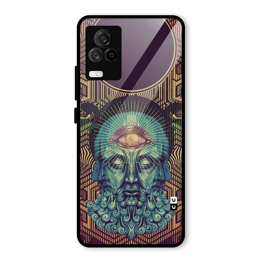 Eye Design Glass Back Case for Vivo iQOO 7 Legend 5G