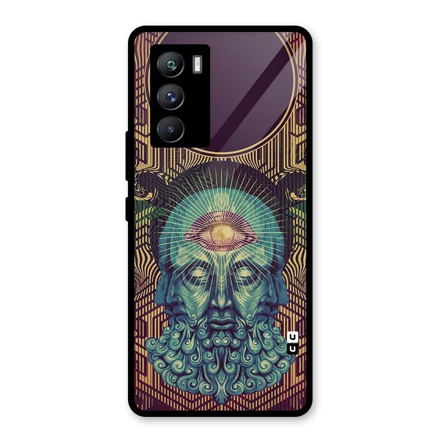 Eye Design Glass Back Case for Vivo iQOO 9 SE