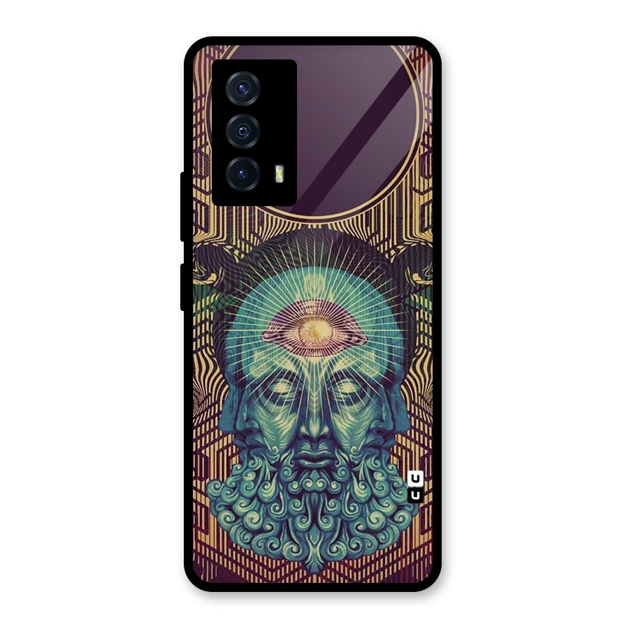 Eye Design Glass Back Case for Vivo iQOO Z5
