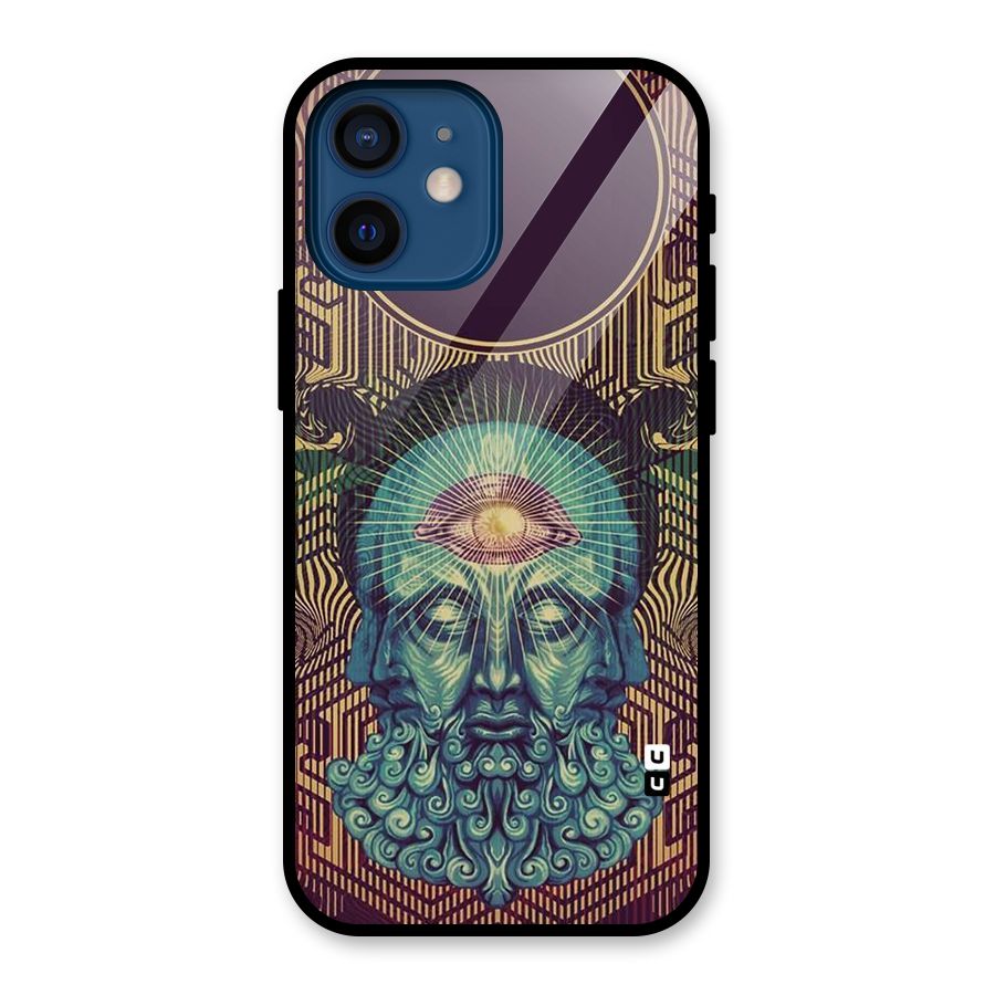 Eye Design Glass Back Case for iPhone 12 Mini