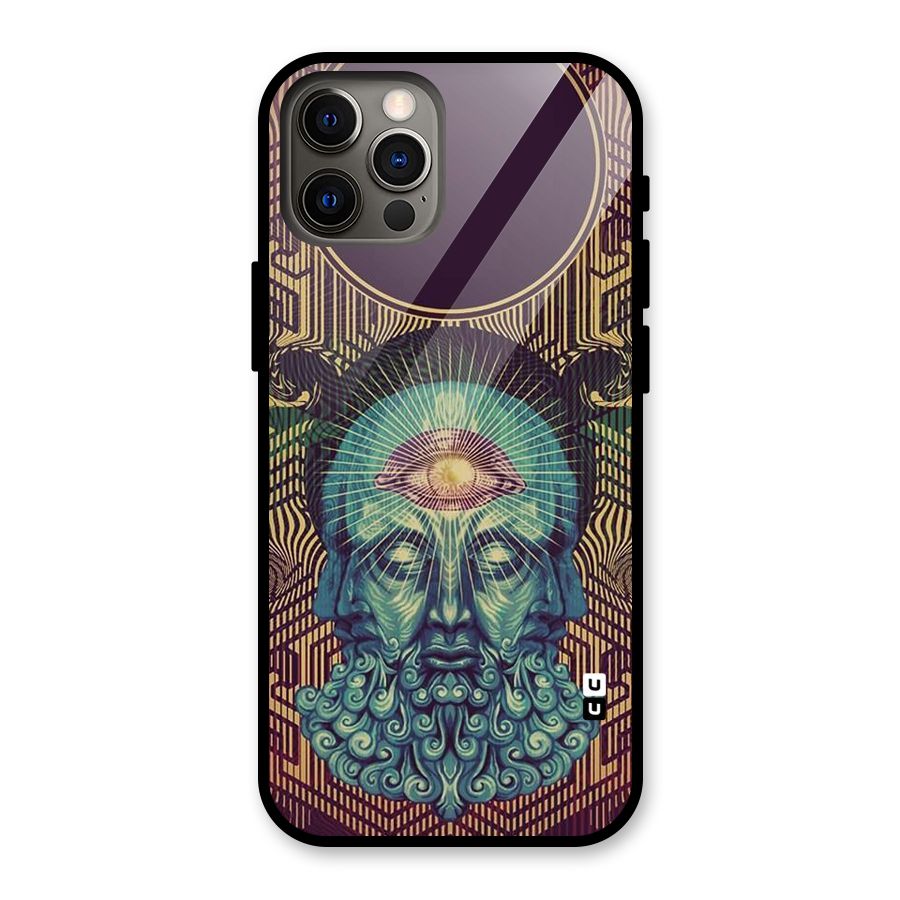 Eye Design Glass Back Case for iPhone 12 Pro
