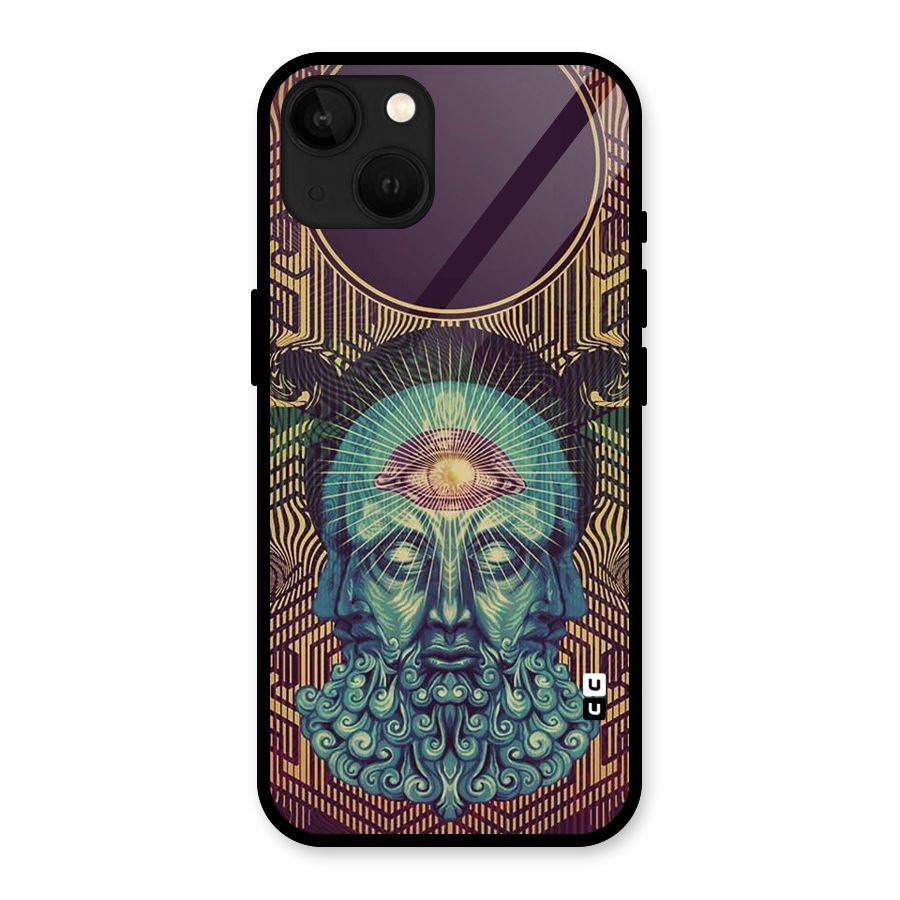 Eye Design Glass Back Case for iPhone 13