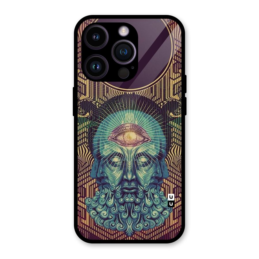 Eye Design Glass Back Case for iPhone 14 Pro