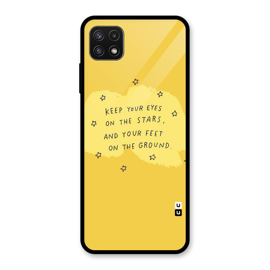Eyes On Stars Glass Back Case for Galaxy A22 5G