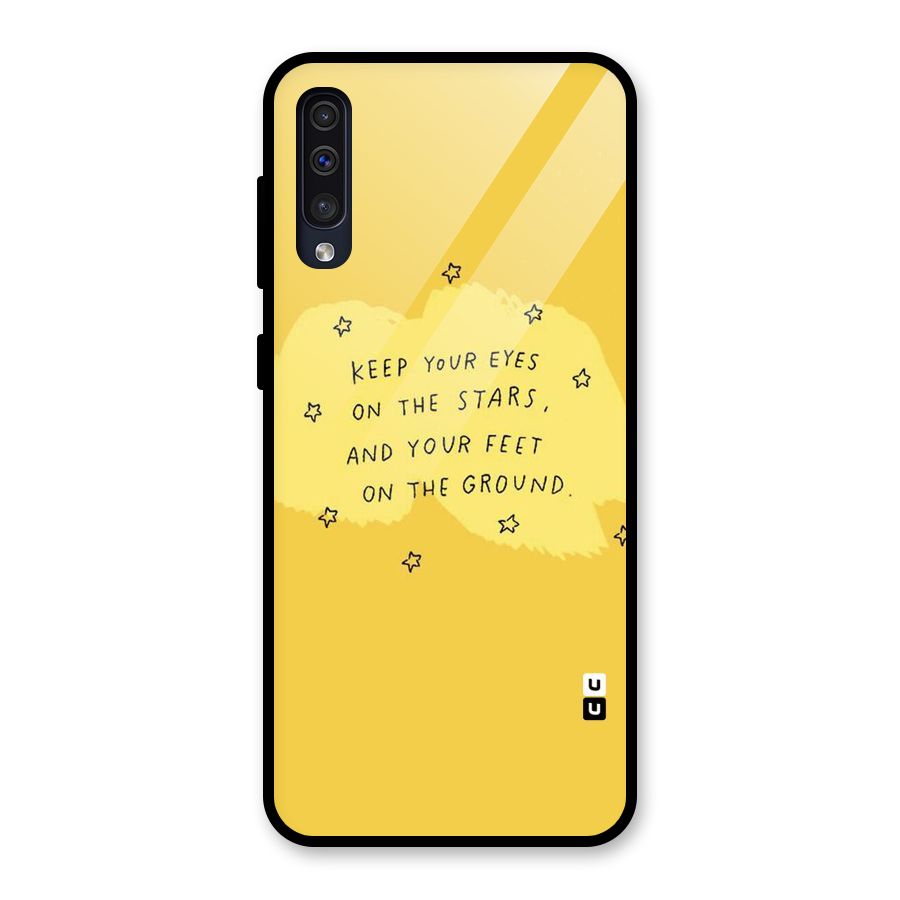 Eyes On Stars Glass Back Case for Galaxy A30s