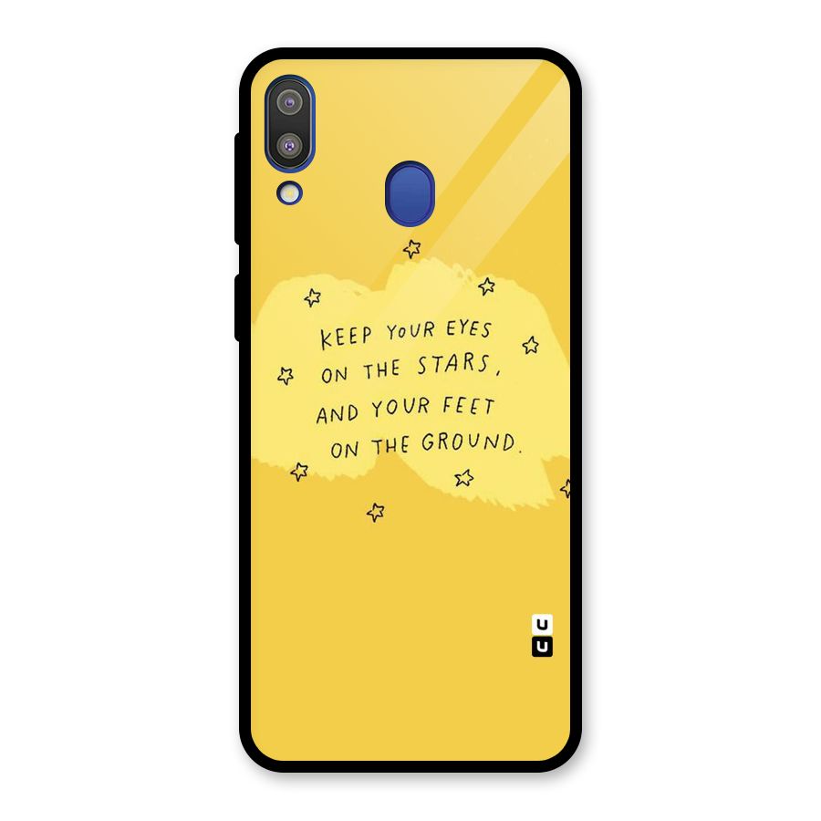 Eyes On Stars Glass Back Case for Galaxy M20