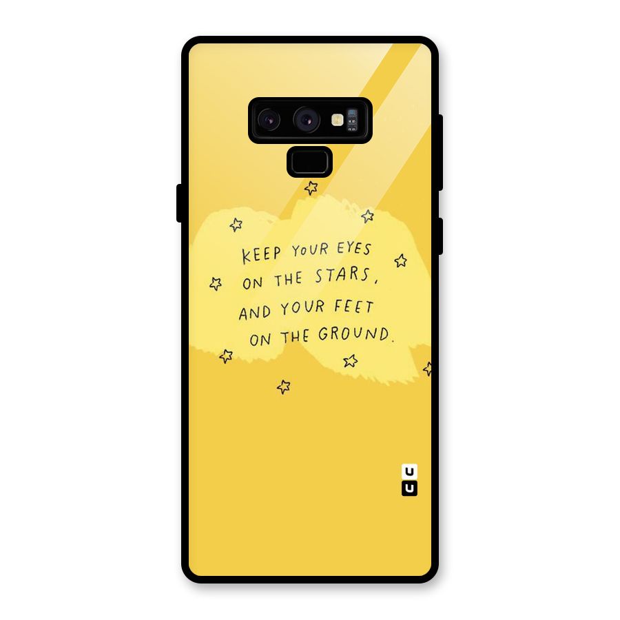 Eyes On Stars Glass Back Case for Galaxy Note 9