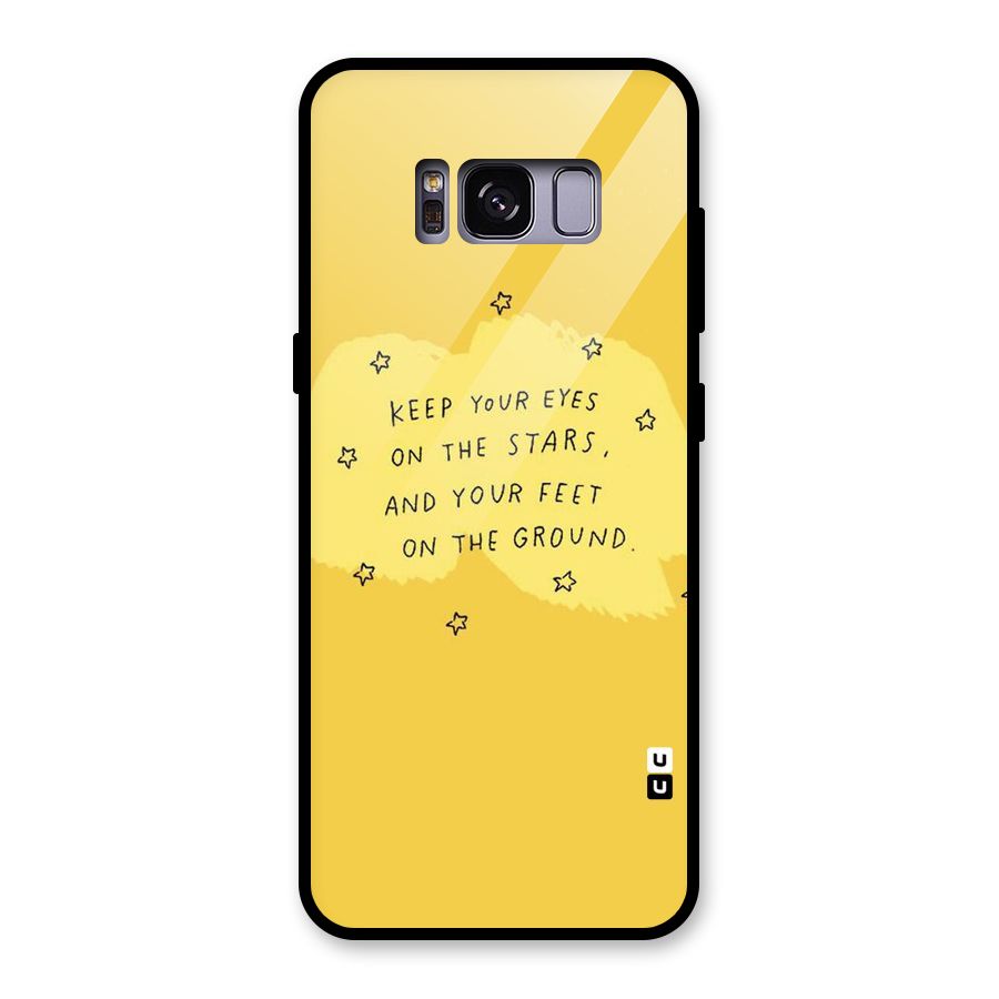Eyes On Stars Glass Back Case for Galaxy S8