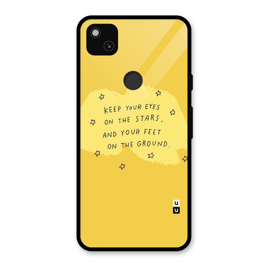 Eyes On Stars Glass Back Case for Google Pixel 4a
