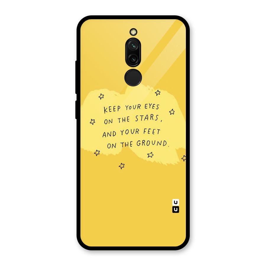 Eyes On Stars Glass Back Case for Redmi 8