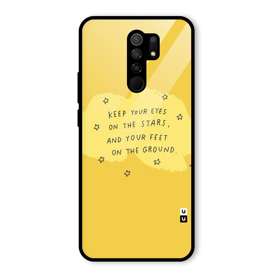 Eyes On Stars Glass Back Case for Redmi 9 Prime
