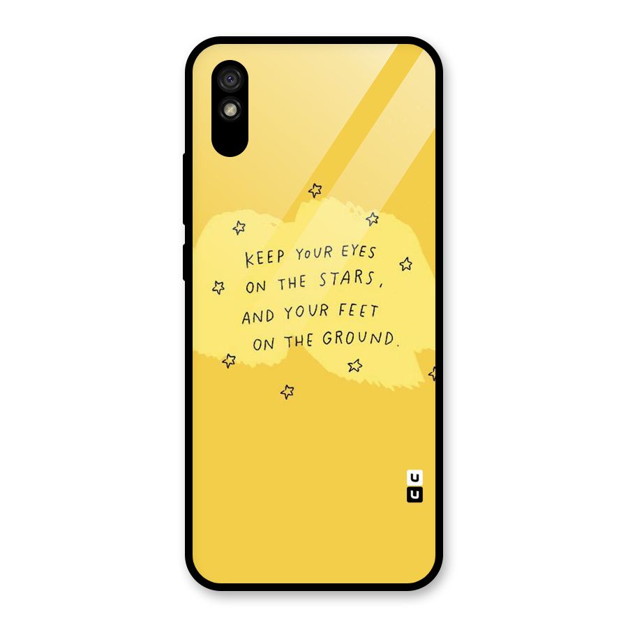Eyes On Stars Glass Back Case for Redmi 9i