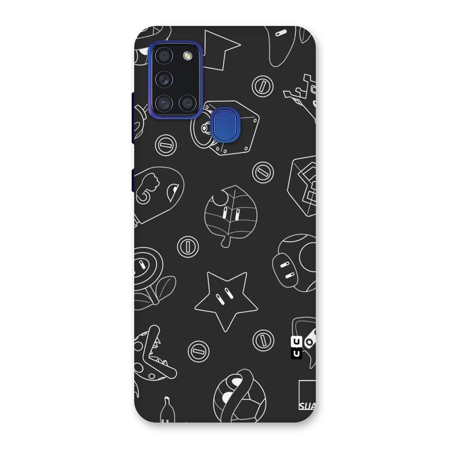 Face Mishchief Back Case for Galaxy A21s