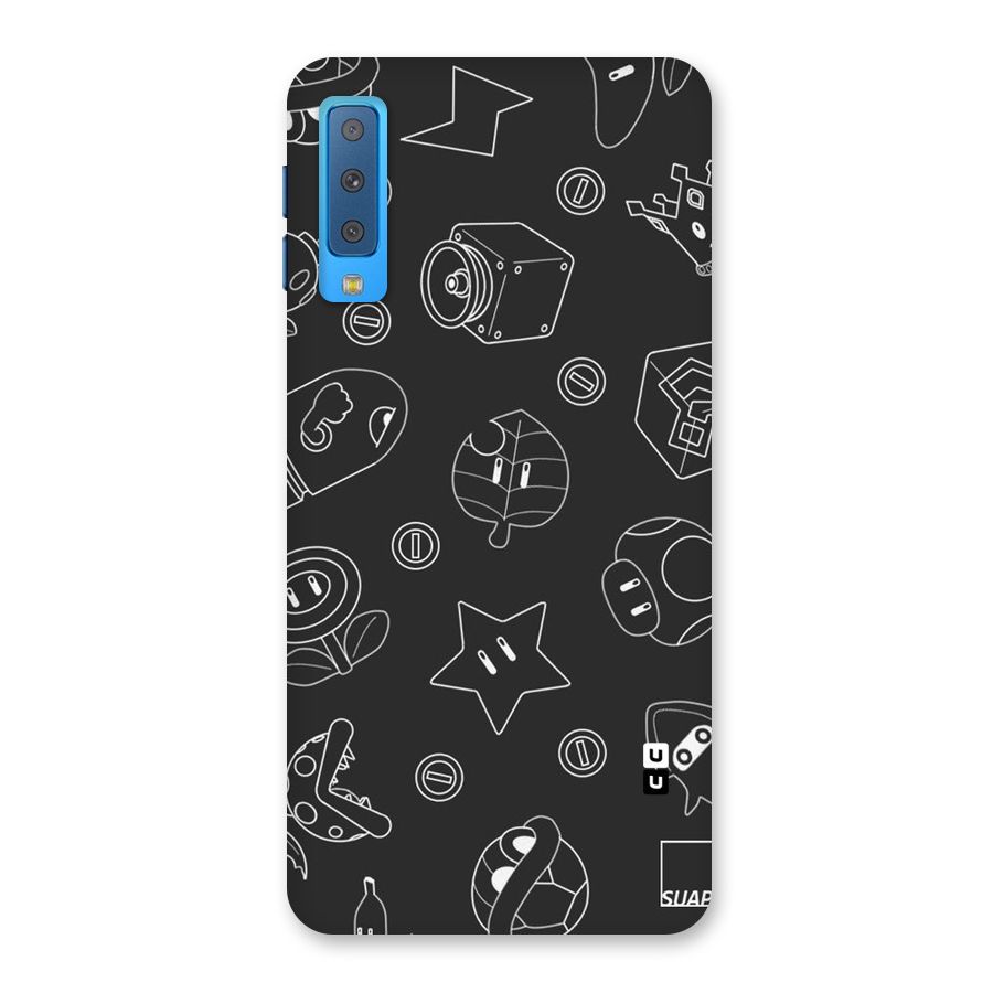 Face Mishchief Back Case for Galaxy A7 (2018)