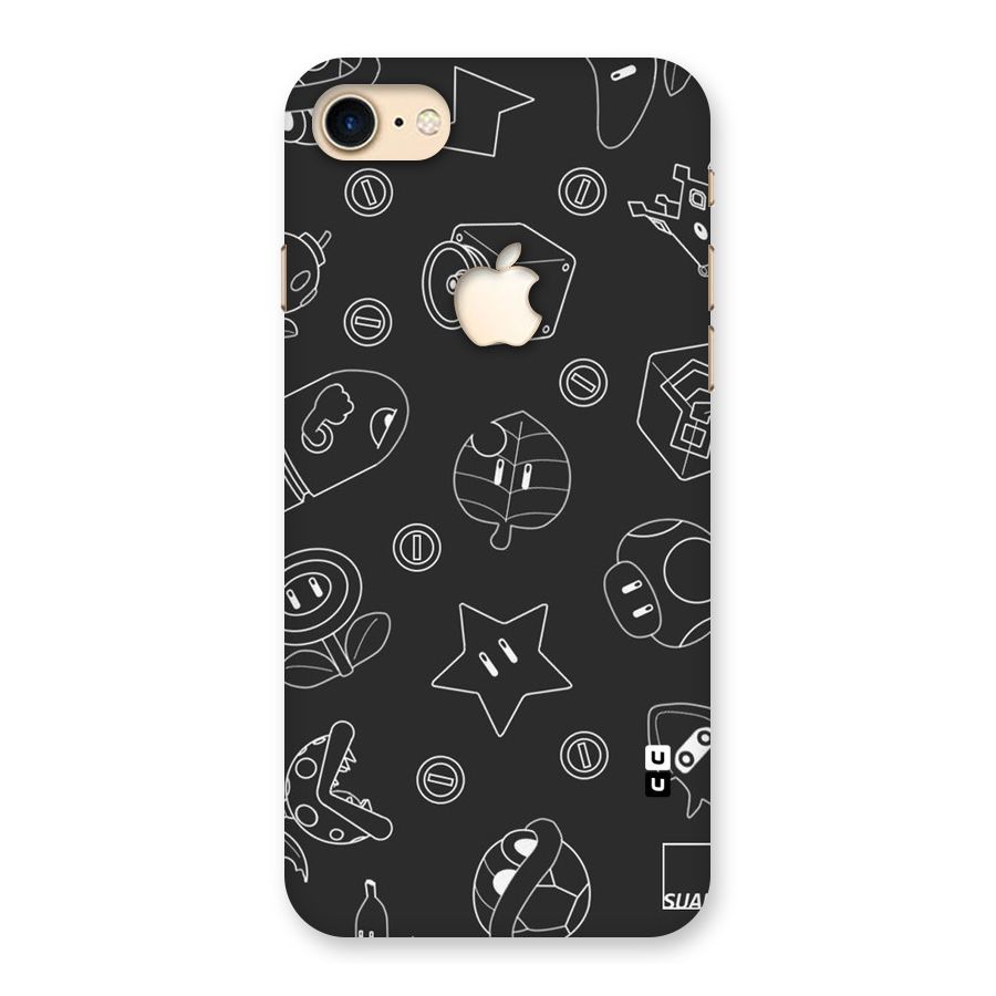 Face Mishchief Back Case for iPhone 7 Apple Cut