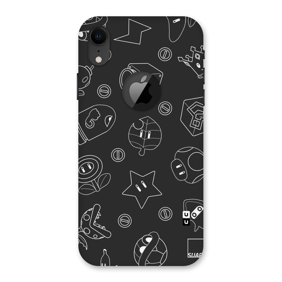 Face Mishchief Back Case for iPhone XR Logo Cut
