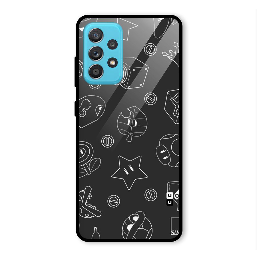 Face Mishchief Glass Back Case for Galaxy A52