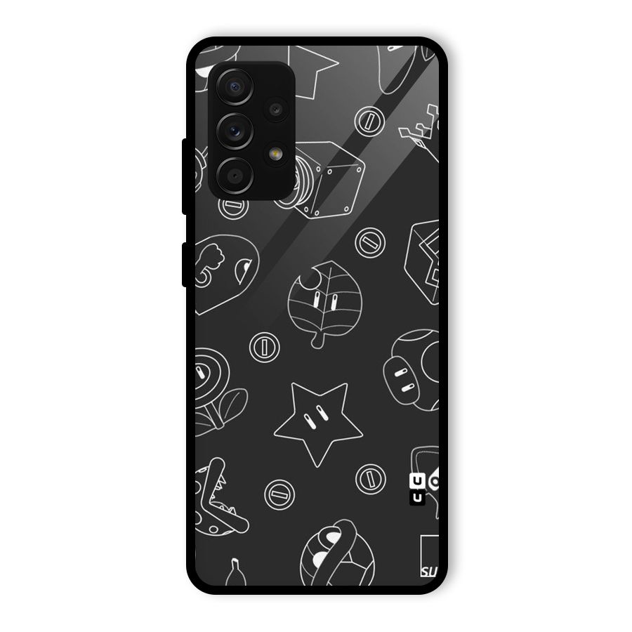 Face Mishchief Glass Back Case for Galaxy A53 5G