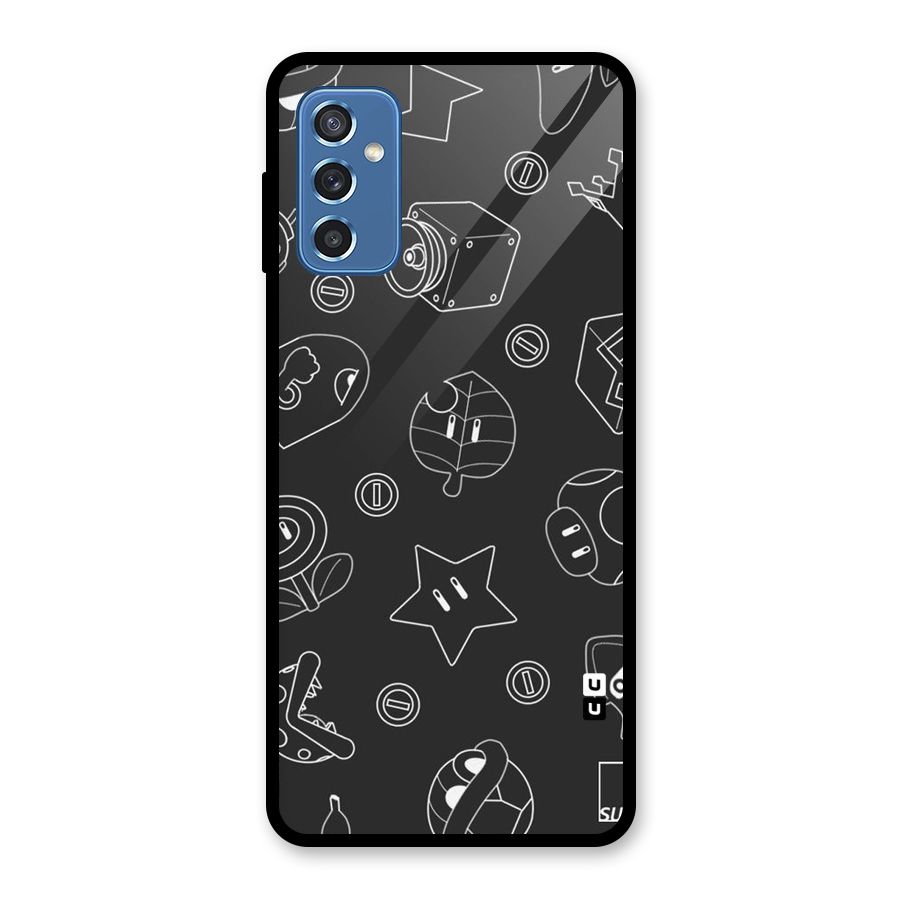 Face Mishchief Glass Back Case for Galaxy M52 5G