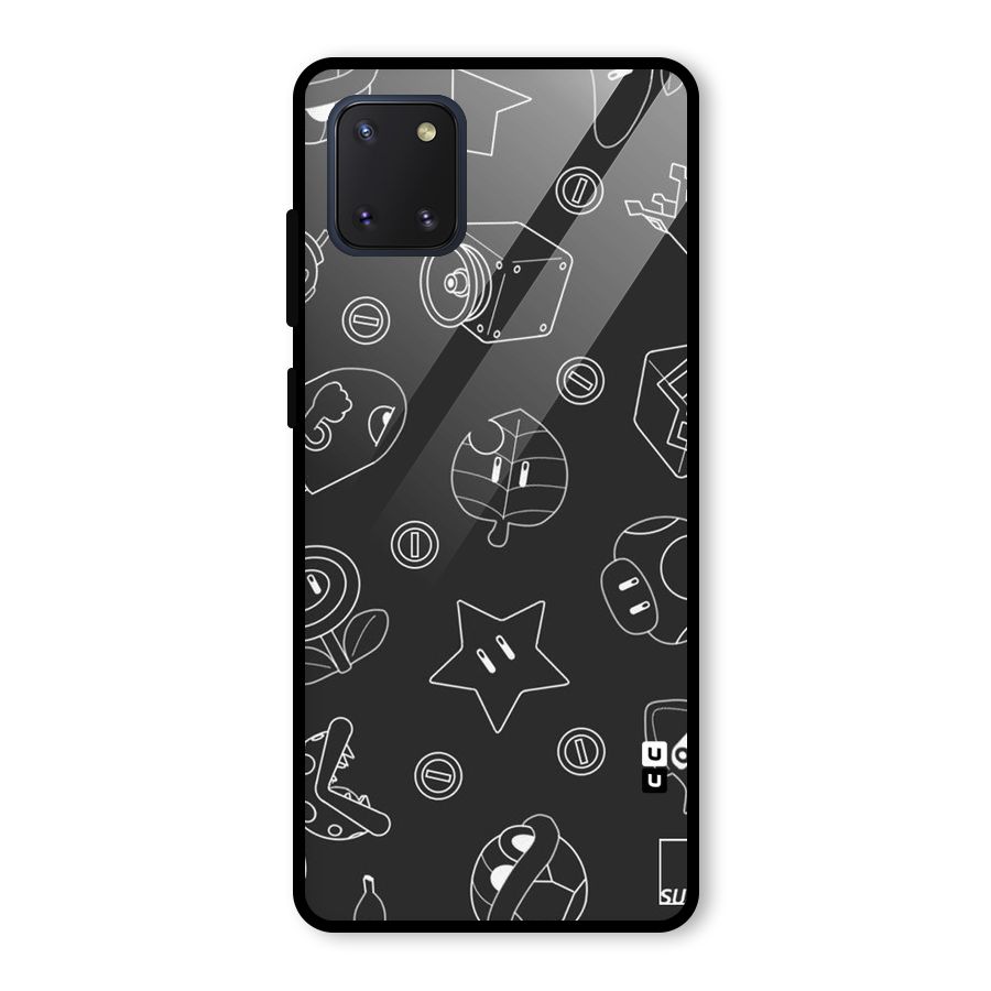 Face Mishchief Glass Back Case for Galaxy Note 10 Lite