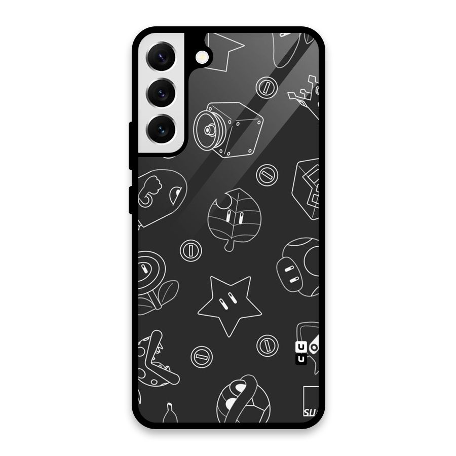 Face Mishchief Glass Back Case for Galaxy S22 Plus 5G