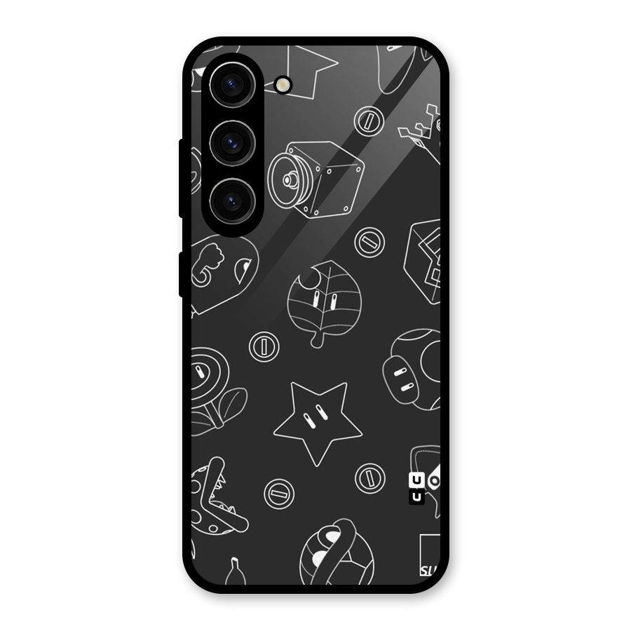 Face Mishchief Glass Back Case for Galaxy S23