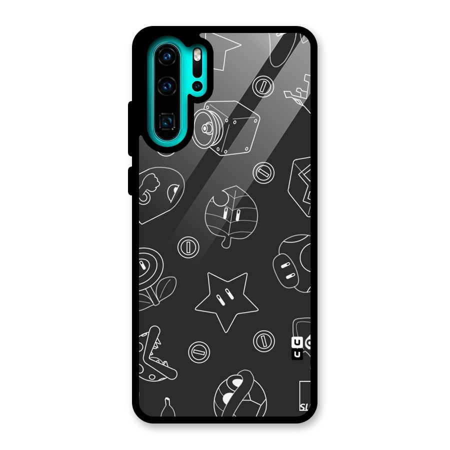 Face Mishchief Glass Back Case for Huawei P30 Pro
