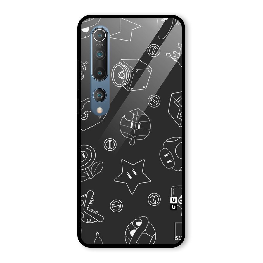 Face Mishchief Glass Back Case for Mi 10