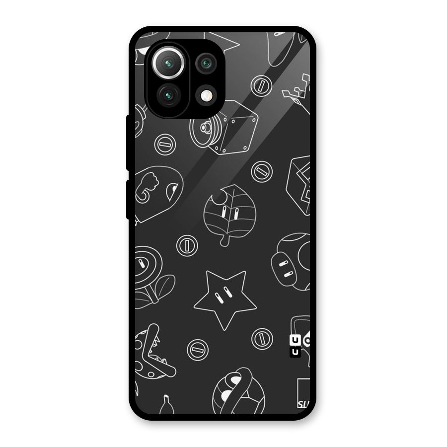 Face Mishchief Glass Back Case for Mi 11 Lite