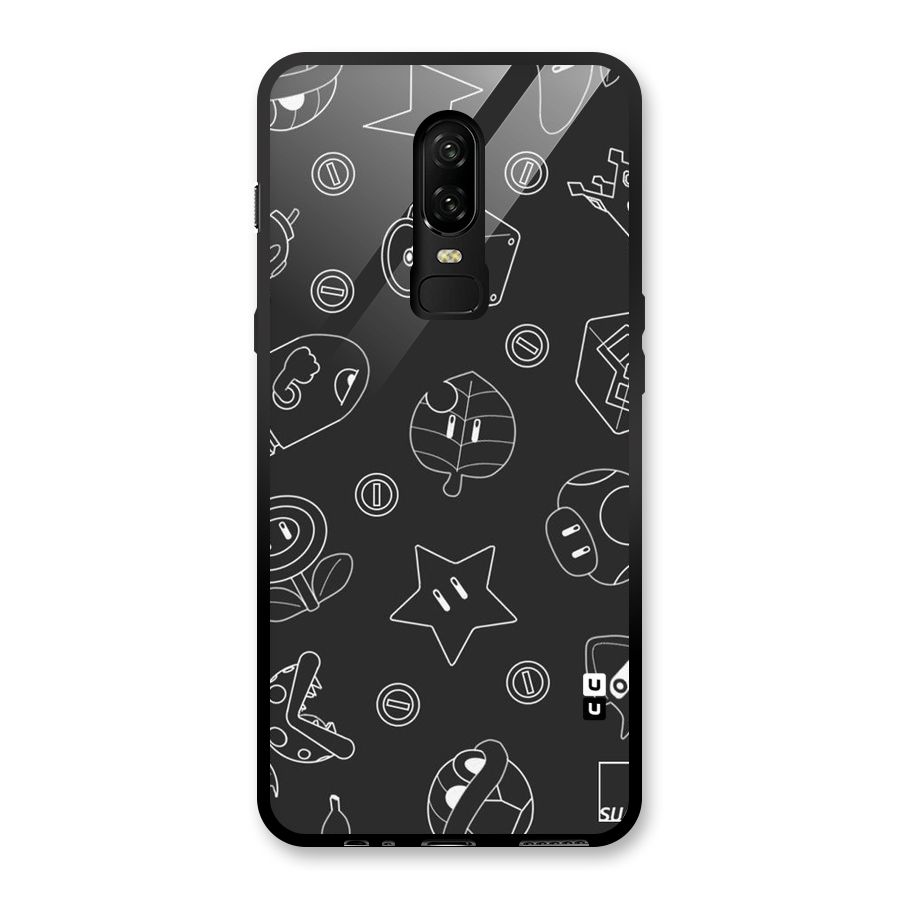 Face Mishchief Glass Back Case for OnePlus 6