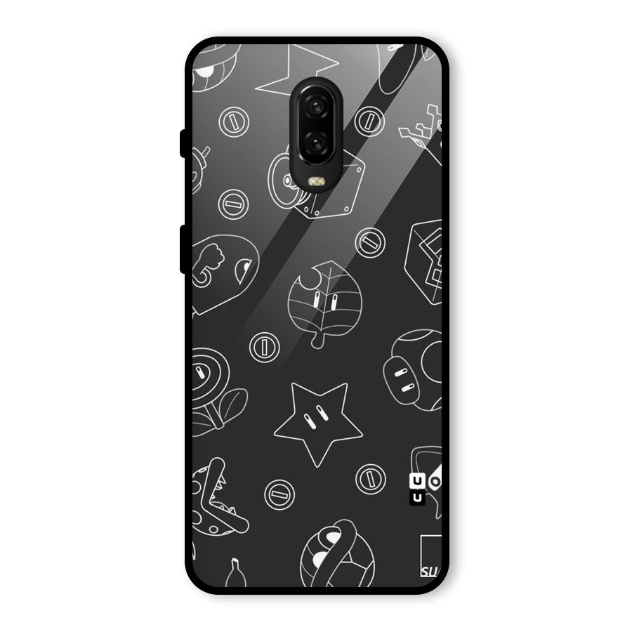 Face Mishchief Glass Back Case for OnePlus 6T