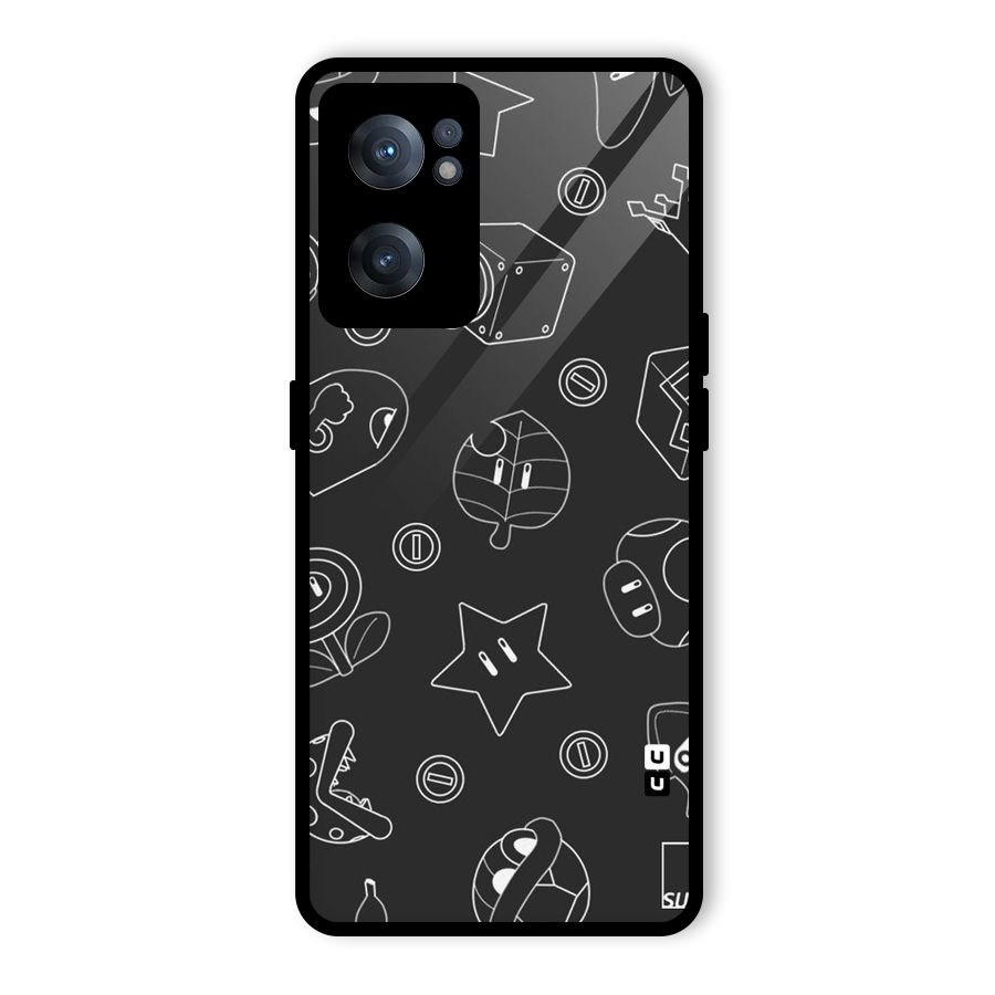 Face Mishchief Glass Back Case for OnePlus Nord CE 2 5G