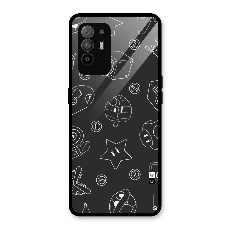 Face Mishchief Glass Back Case for Oppo F19 Pro Plus 5G