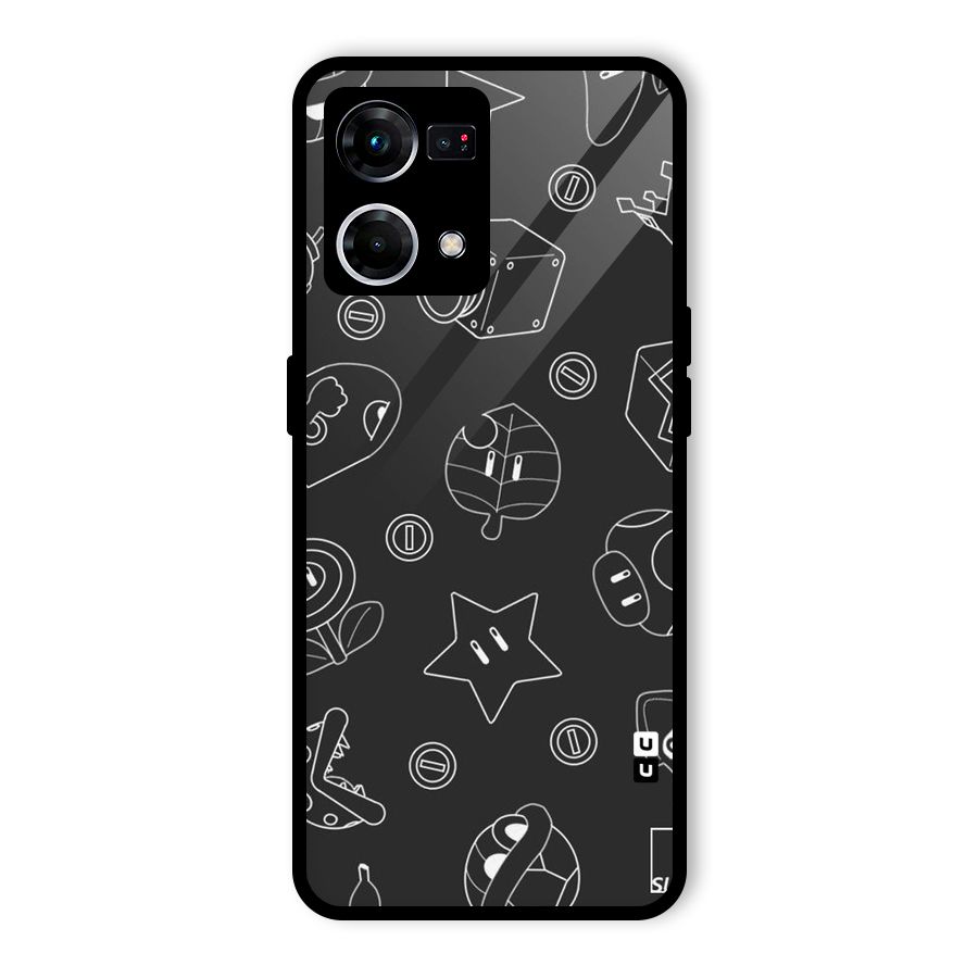 Face Mishchief Glass Back Case for Oppo F21 Pro 5G