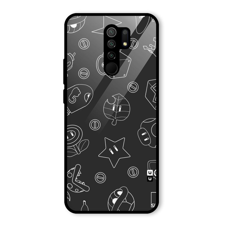 Face Mishchief Glass Back Case for Poco M2
