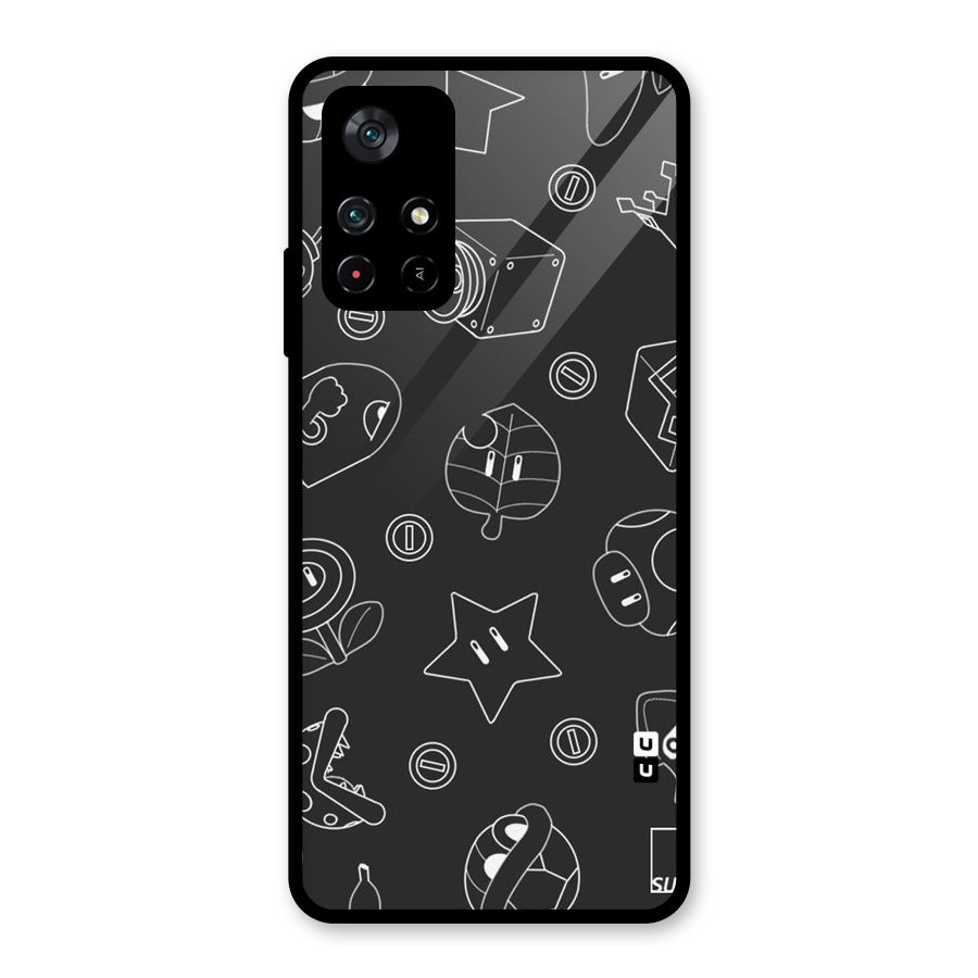 Face Mishchief Glass Back Case for Poco M4 Pro 5G