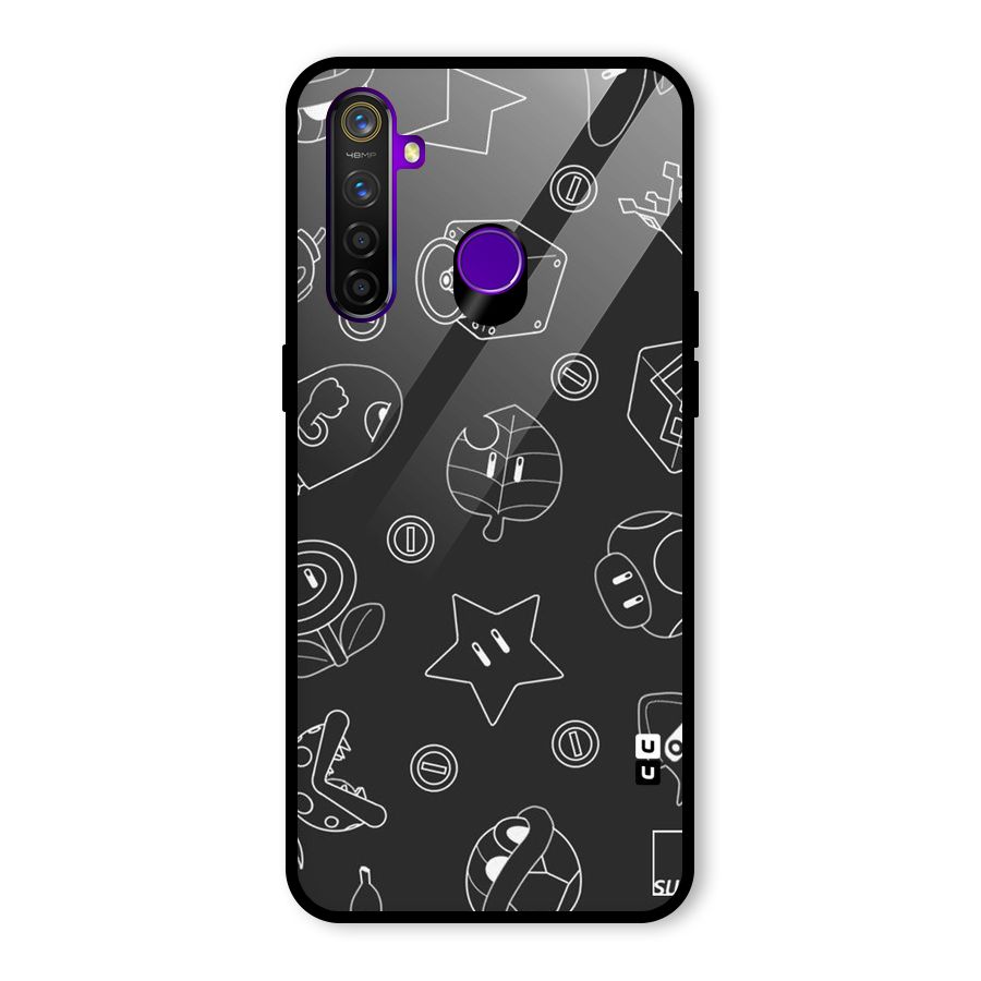 Face Mishchief Glass Back Case for Realme 5 Pro
