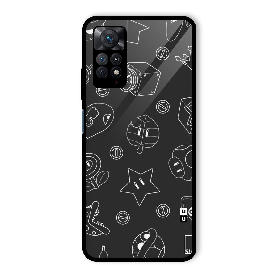Face Mishchief Glass Back Case for Redmi Note 11 Pro