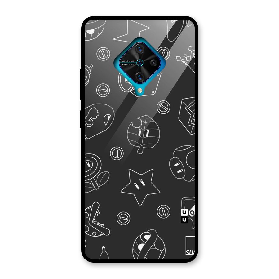 Face Mishchief Glass Back Case for Vivo S1 Pro